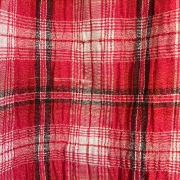White Stag Red Plaid Button-Up Blouse Size L/G - Picture 9 of 10